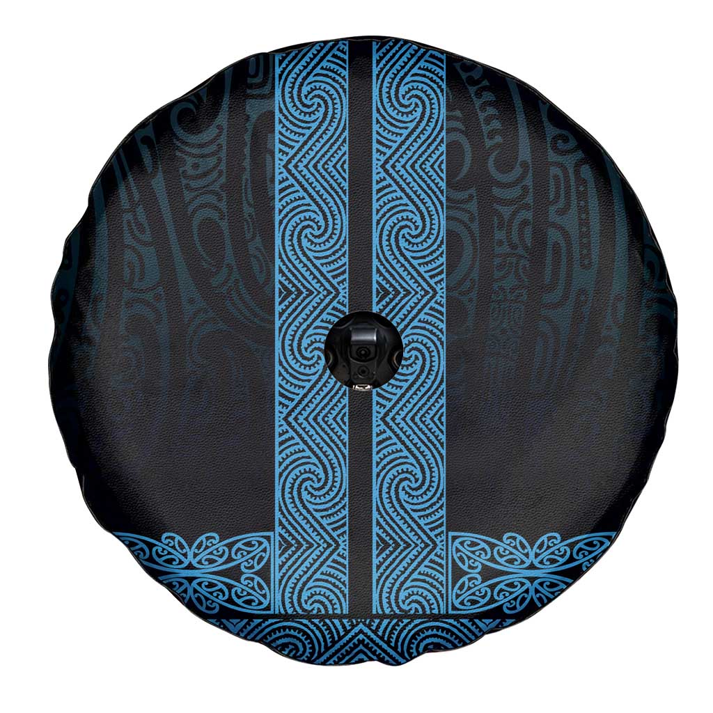New Zealand Maori Kowhaiwhai Spare Tire Cover Kikorangi Maui and Mangopare