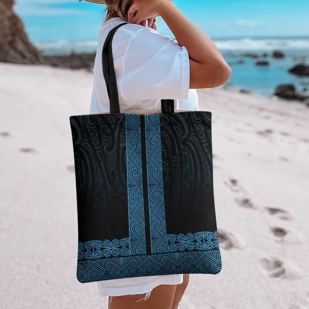 New Zealand Maori Kowhaiwhai Tote Bag Kikorangi Maui and Mangopare - Polynesian Pride