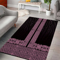 New Zealand Maori Kowhaiwhai Area Rug Mawhero Maui and Mangopare