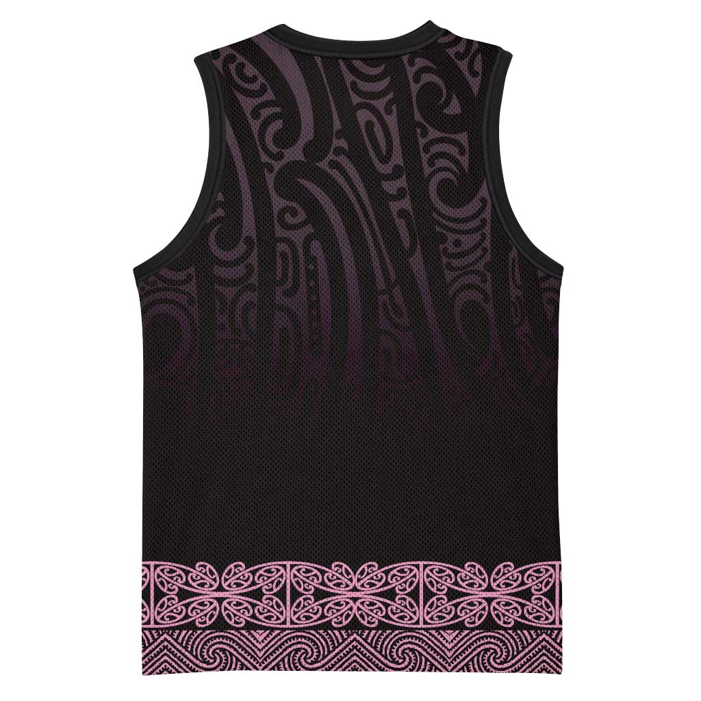 New Zealand Maori Kowhaiwhai Basketball Jersey Mawhero Maui and Mangopare - Polynesian Pride