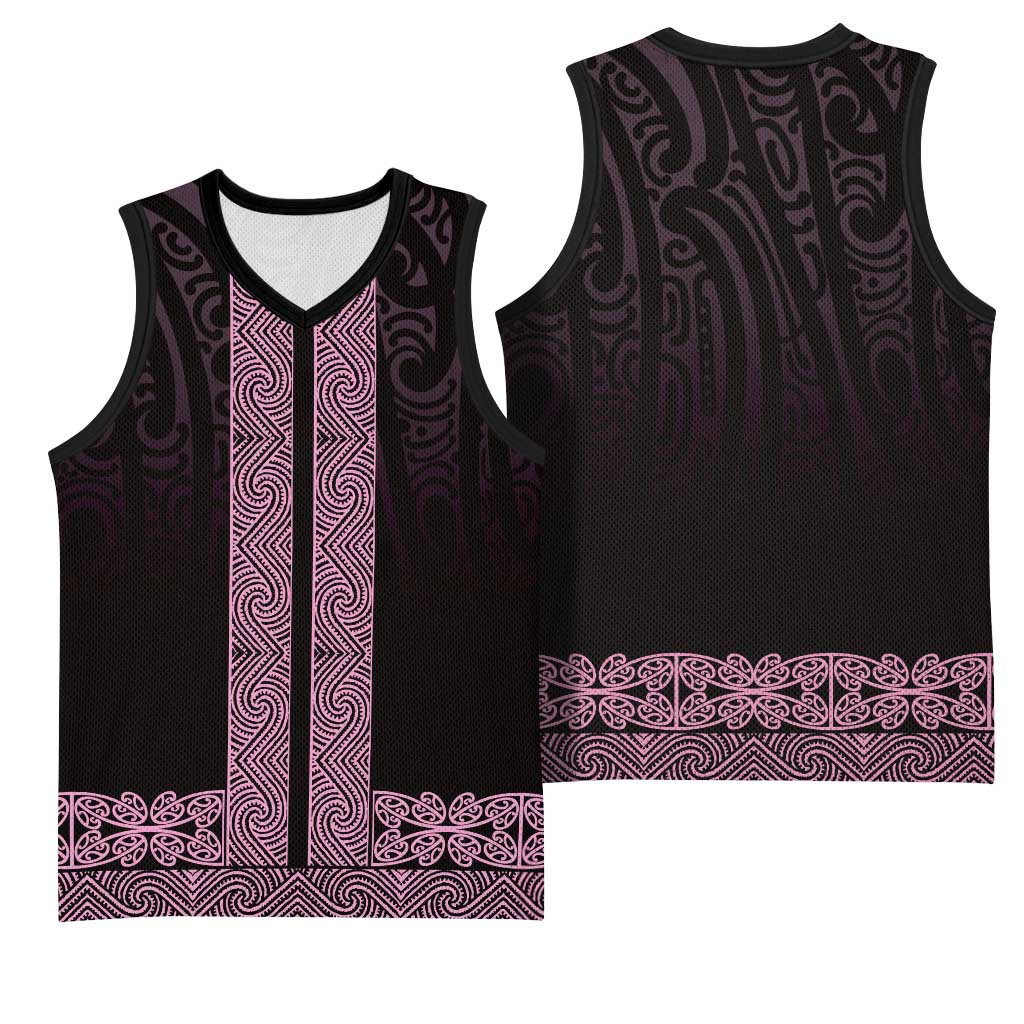New Zealand Maori Kowhaiwhai Basketball Jersey Mawhero Maui and Mangopare - Polynesian Pride