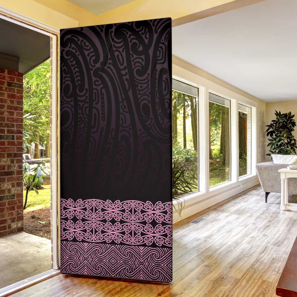 New Zealand Maori Kowhaiwhai Door Cover Mawhero Maui and Mangopare - Polynesian Pride