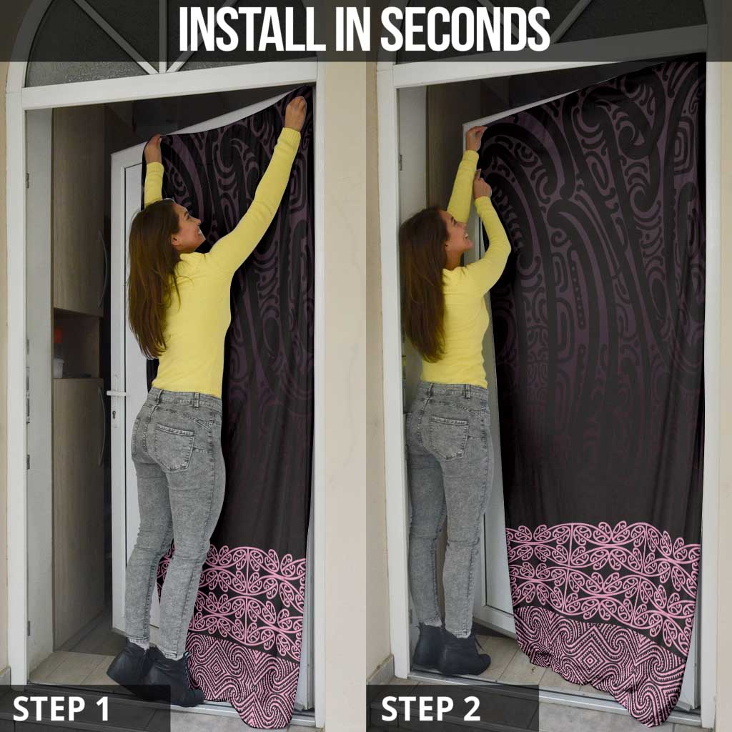 New Zealand Maori Kowhaiwhai Door Cover Mawhero Maui and Mangopare - Polynesian Pride
