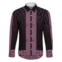 New Zealand Maori Kowhaiwhai Family Matching Off The Shoulder Long Sleeve Dress and Hawaiian Shirt Mawhero Maui and Mangopare