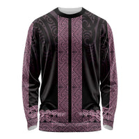 New Zealand Maori Kowhaiwhai Long Sleeve Shirt Mawhero Maui and Mangopare