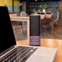 New Zealand Maori Kowhaiwhai Skinny Tumbler Mawhero Maui and Mangopare