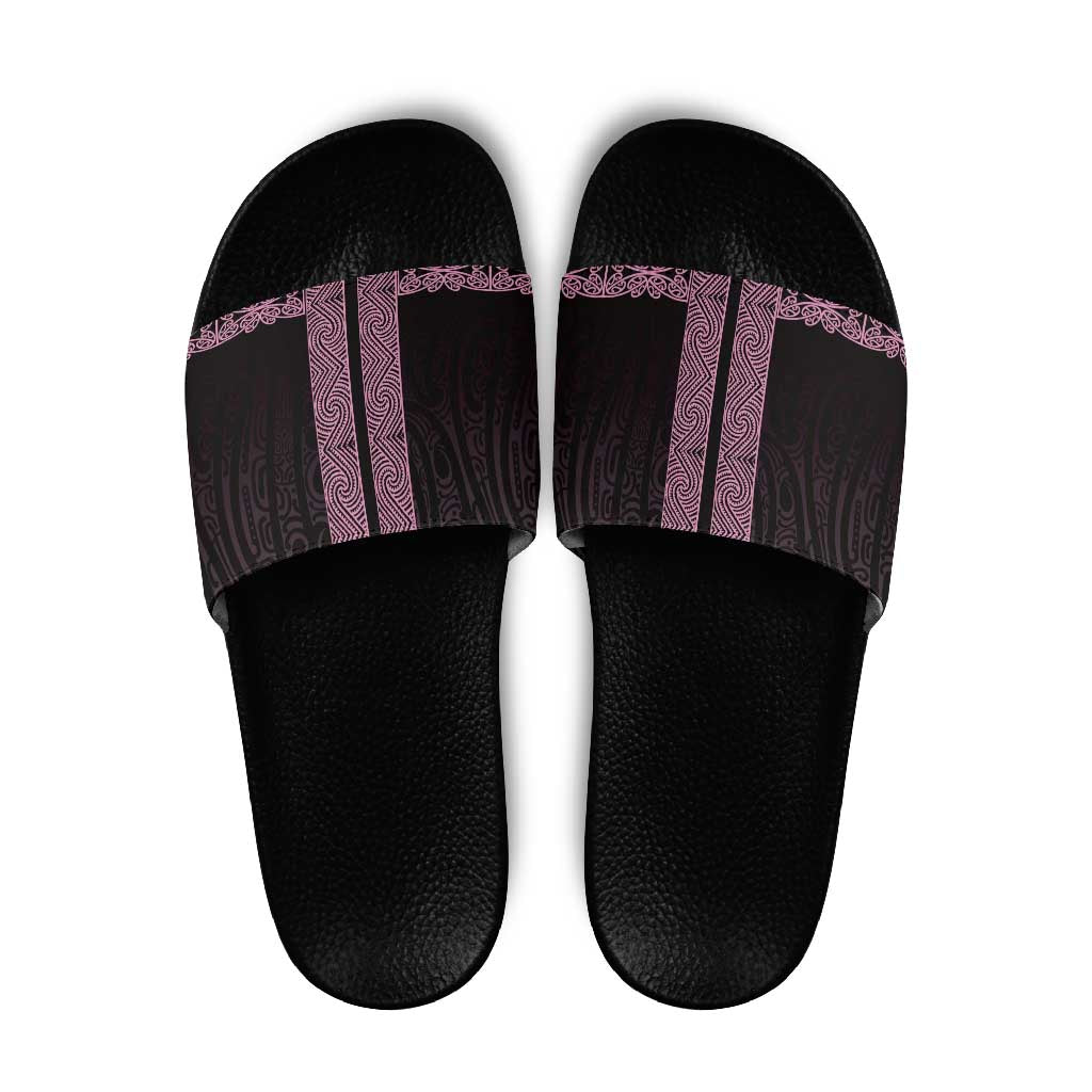 New Zealand Maori Kowhaiwhai Slide Sandals Mawhero Maui and Mangopare - Polynesian Pride
