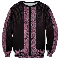 New Zealand Maori Kowhaiwhai Sweatshirt Mawhero Maui and Mangopare