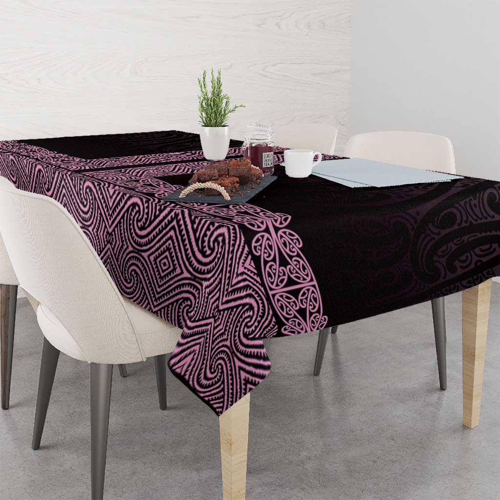 New Zealand Maori Kowhaiwhai Tablecloth Mawhero Maui and Mangopare