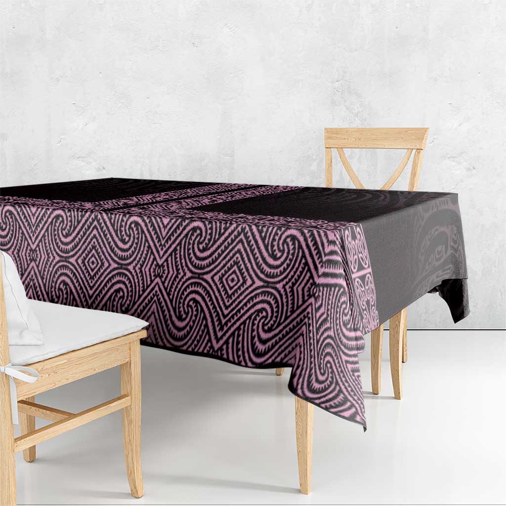 New Zealand Maori Kowhaiwhai Tablecloth Mawhero Maui and Mangopare