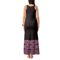 New Zealand Maori Kowhaiwhai Tank Maxi Dress Mawhero Maui and Mangopare