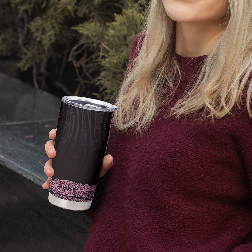 New Zealand Maori Kowhaiwhai Tumbler Cup Mawhero Maui and Mangopare