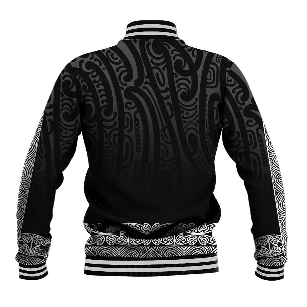 New Zealand Maori Kowhaiwhai Baseball Jacket Pango Maui and Mangopare