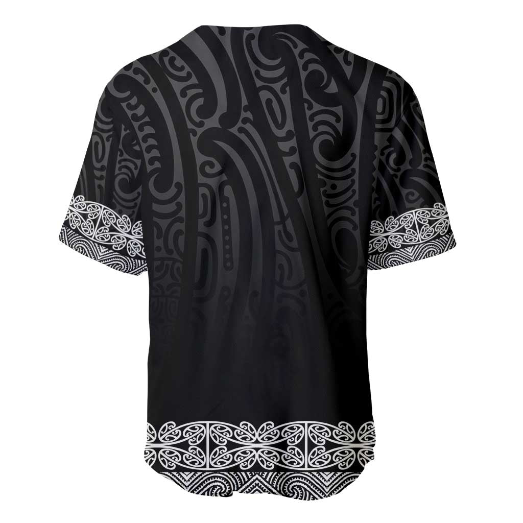 New Zealand Maori Kowhaiwhai Baseball Jersey Pango Maui and Mangopare