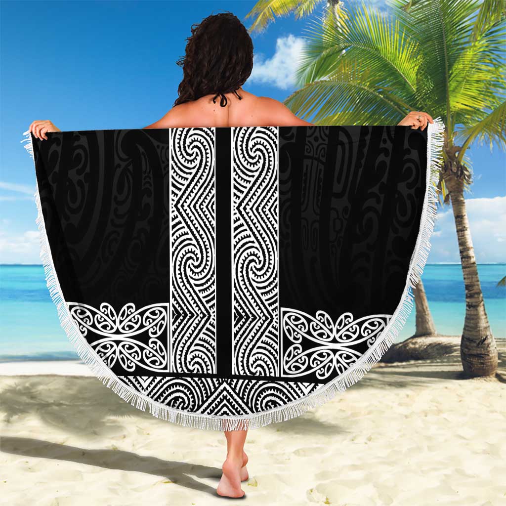 New Zealand Maori Kowhaiwhai Beach Blanket Pango Maui and Mangopare