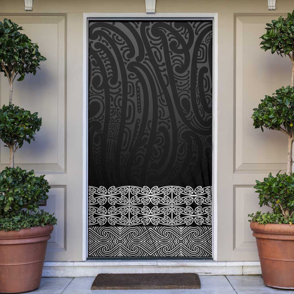 New Zealand Maori Kowhaiwhai Door Cover Pango Maui and Mangopare - Polynesian Pride