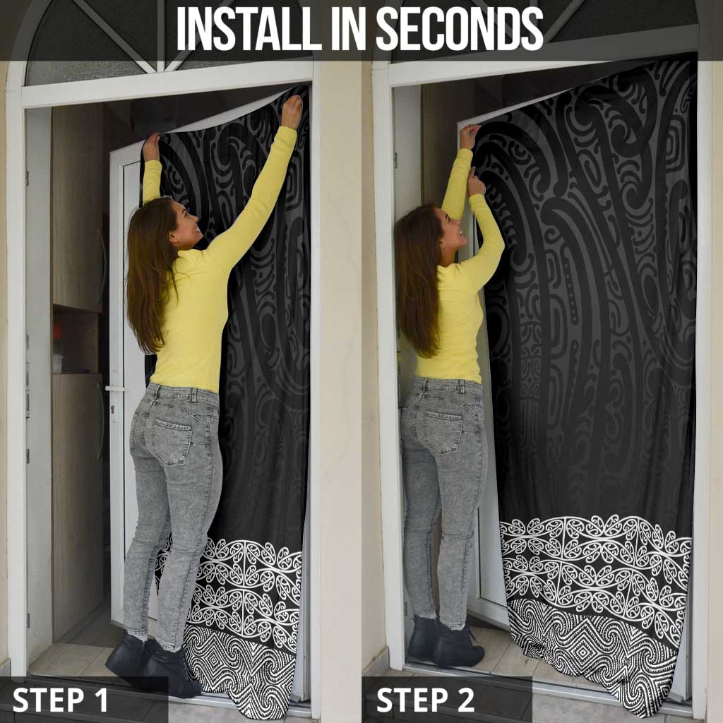 New Zealand Maori Kowhaiwhai Door Cover Pango Maui and Mangopare - Polynesian Pride