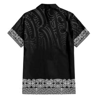 New Zealand Maori Kowhaiwhai Family Matching Long Sleeve Bodycon Dress and Hawaiian Shirt Pango Maui and Mangopare
