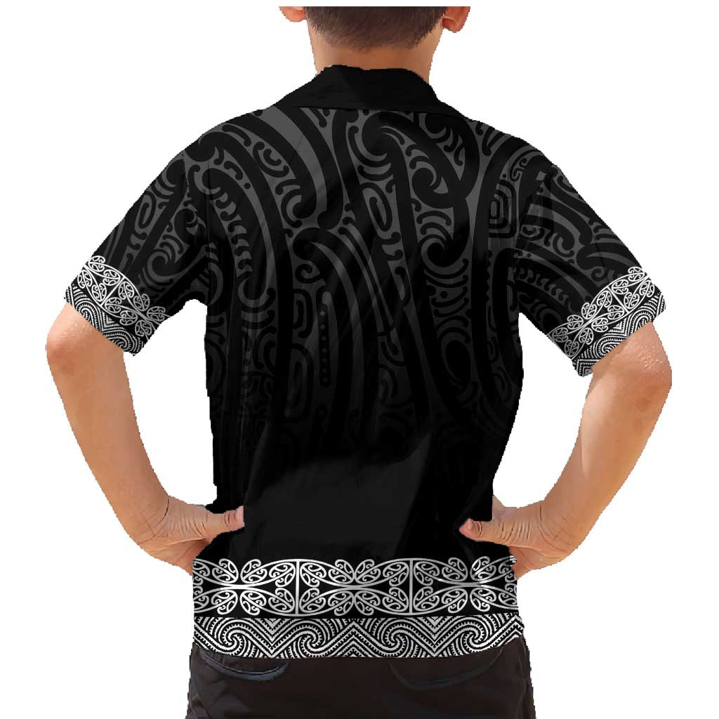New Zealand Maori Kowhaiwhai Family Matching Mermaid Dress and Hawaiian Shirt Pango Maui and Mangopare
