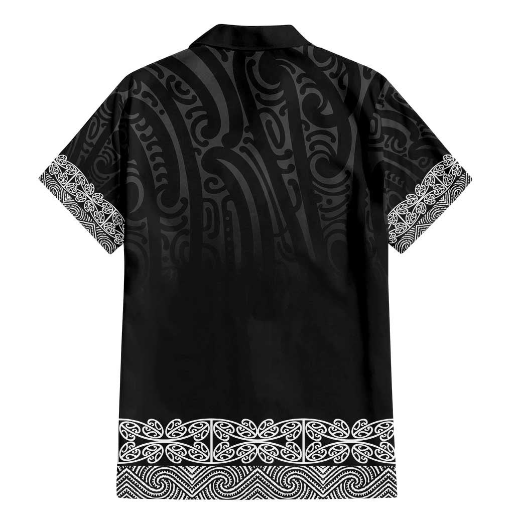 New Zealand Maori Kowhaiwhai Family Matching Mermaid Dress and Hawaiian Shirt Pango Maui and Mangopare