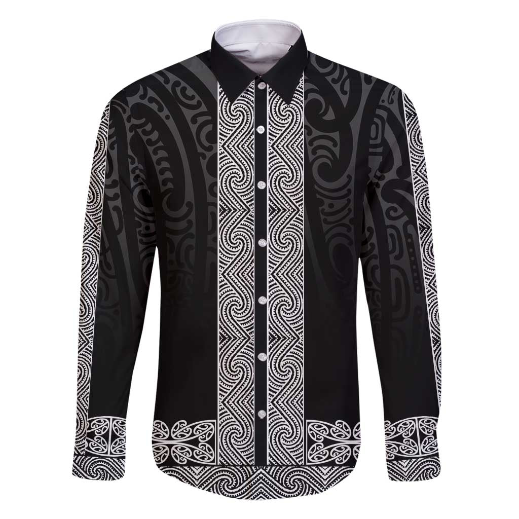 New Zealand Maori Kowhaiwhai Family Matching Off Shoulder Maxi Dress and Hawaiian Shirt Pango Maui and Mangopare