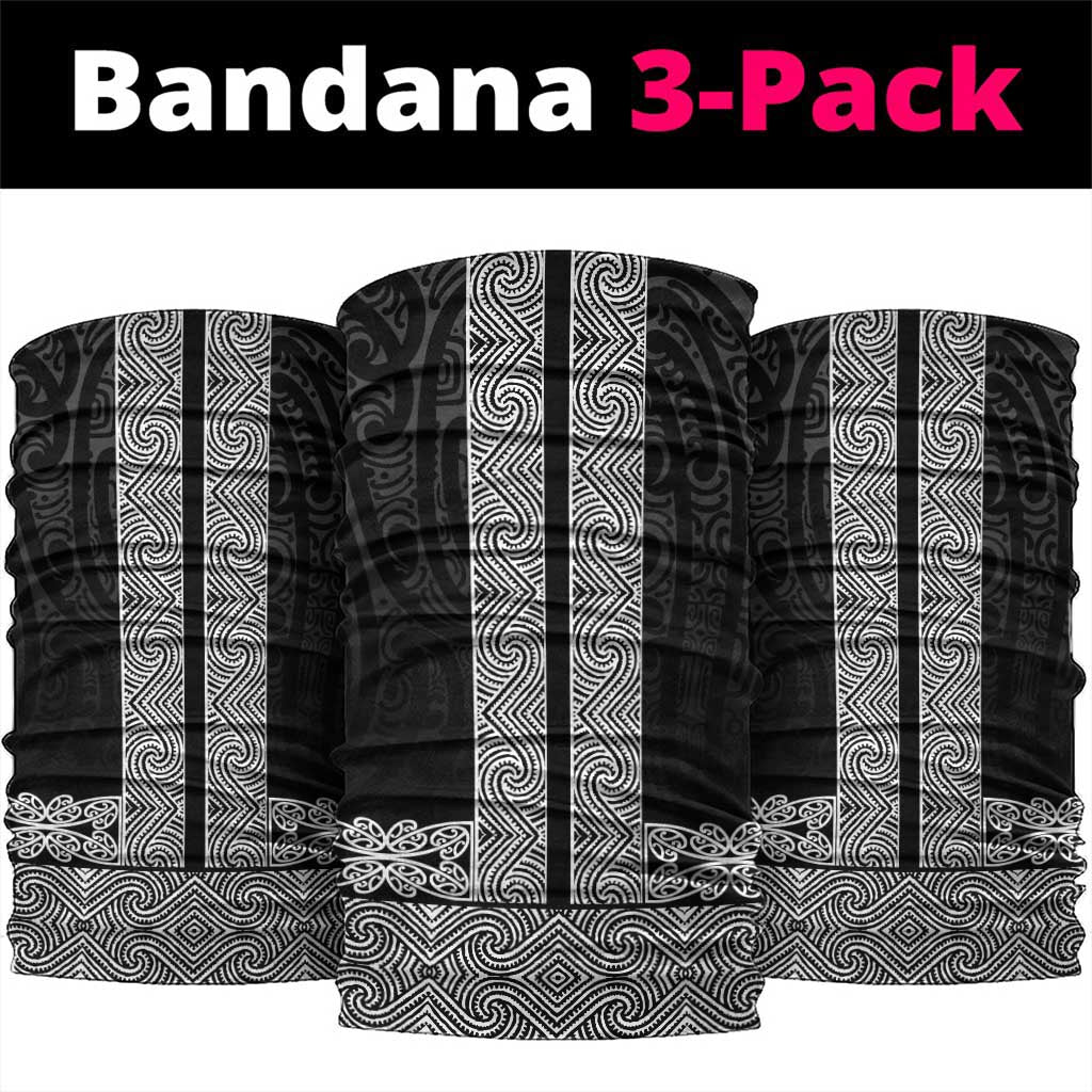 New Zealand Maori Kowhaiwhai Neck Gaiter Pango Maui and Mangopare - Polynesian Pride