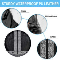 New Zealand Maori Kowhaiwhai Spare Tire Cover Pango Maui and Mangopare