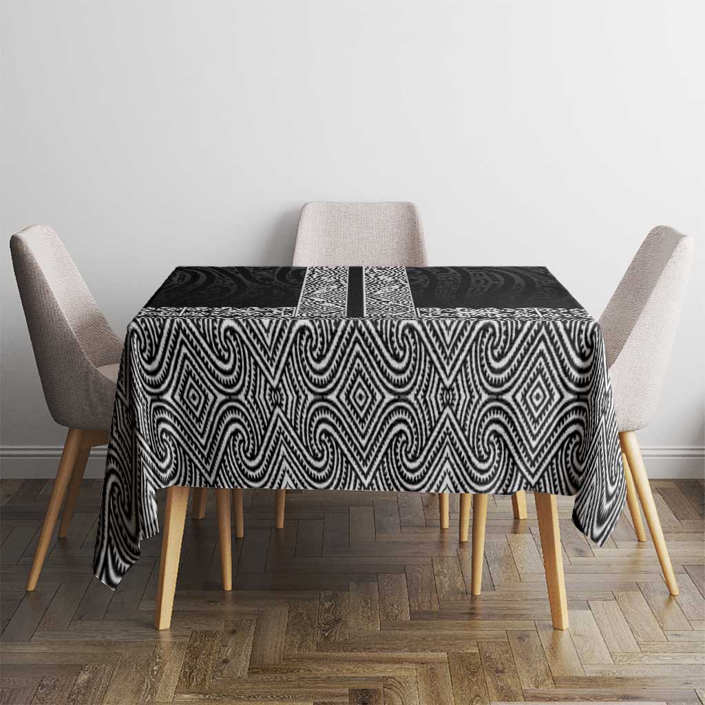New Zealand Maori Kowhaiwhai Tablecloth Pango Maui and Mangopare