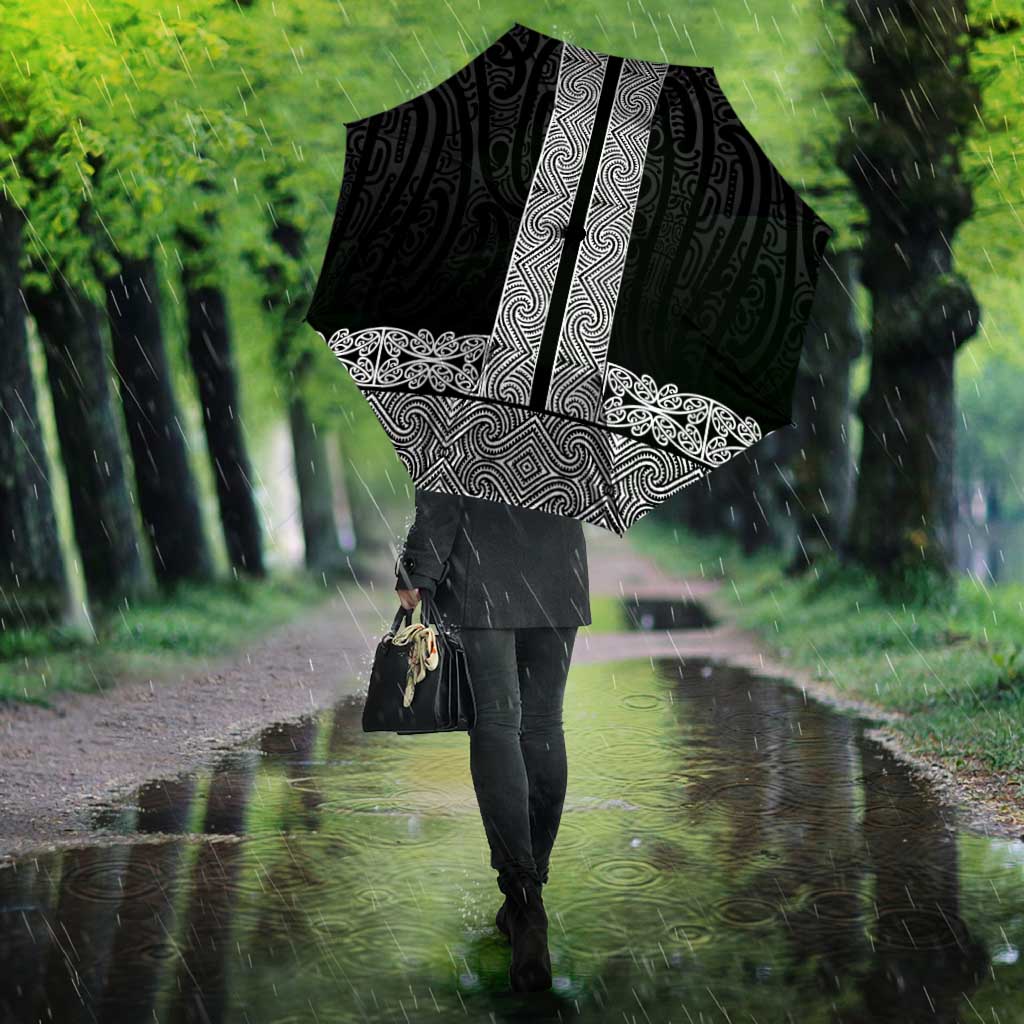 New Zealand Maori Kowhaiwhai Umbrella Pango Maui and Mangopare - Polynesian Pride