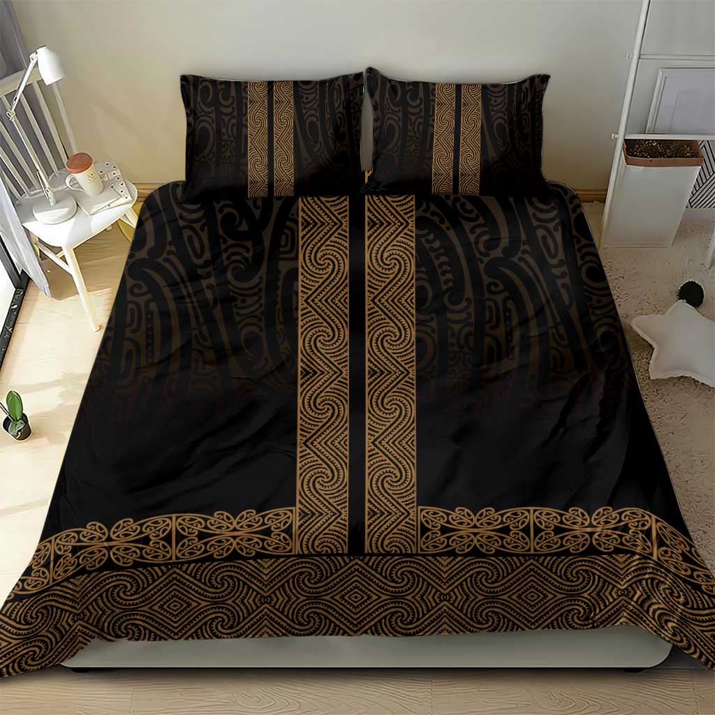 New Zealand Maori Kowhaiwhai Bedding Set Parauri Maui and Mangopare