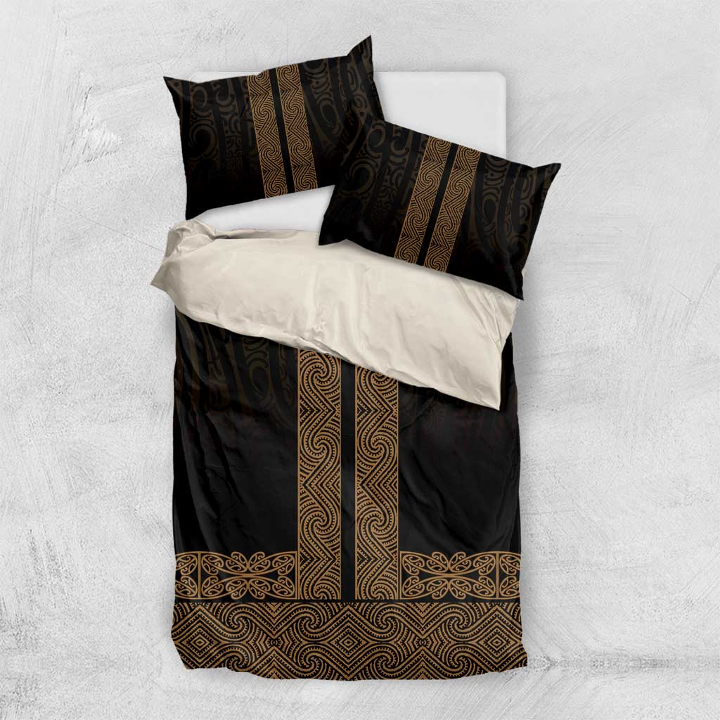 New Zealand Maori Kowhaiwhai Bedding Set Parauri Maui and Mangopare
