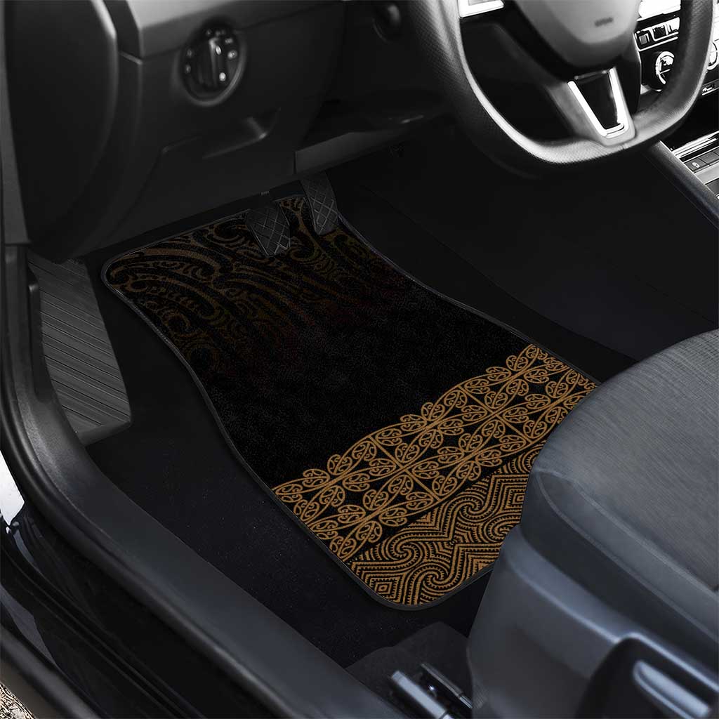 New Zealand Maori Kowhaiwhai Car Mats Parauri Maui and Mangopare