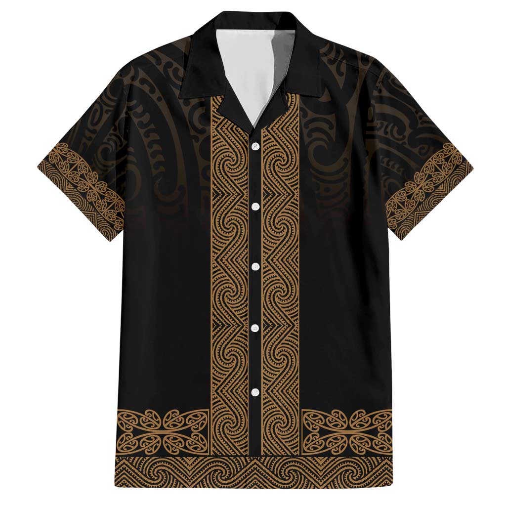New Zealand Maori Kowhaiwhai Family Matching Short Sleeve Bodycon Dress and Hawaiian Shirt Parauri Maui and Mangopare