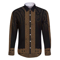 New Zealand Maori Kowhaiwhai Family Matching Summer Maxi Dress and Hawaiian Shirt Parauri Maui and Mangopare