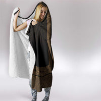 New Zealand Maori Kowhaiwhai Hooded Blanket Parauri Maui and Mangopare LT9 - Polynesian Pride