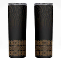 New Zealand Maori Kowhaiwhai Skinny Tumbler Parauri Maui and Mangopare