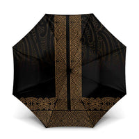 New Zealand Maori Kowhaiwhai Umbrella Parauri Maui and Mangopare - Polynesian Pride