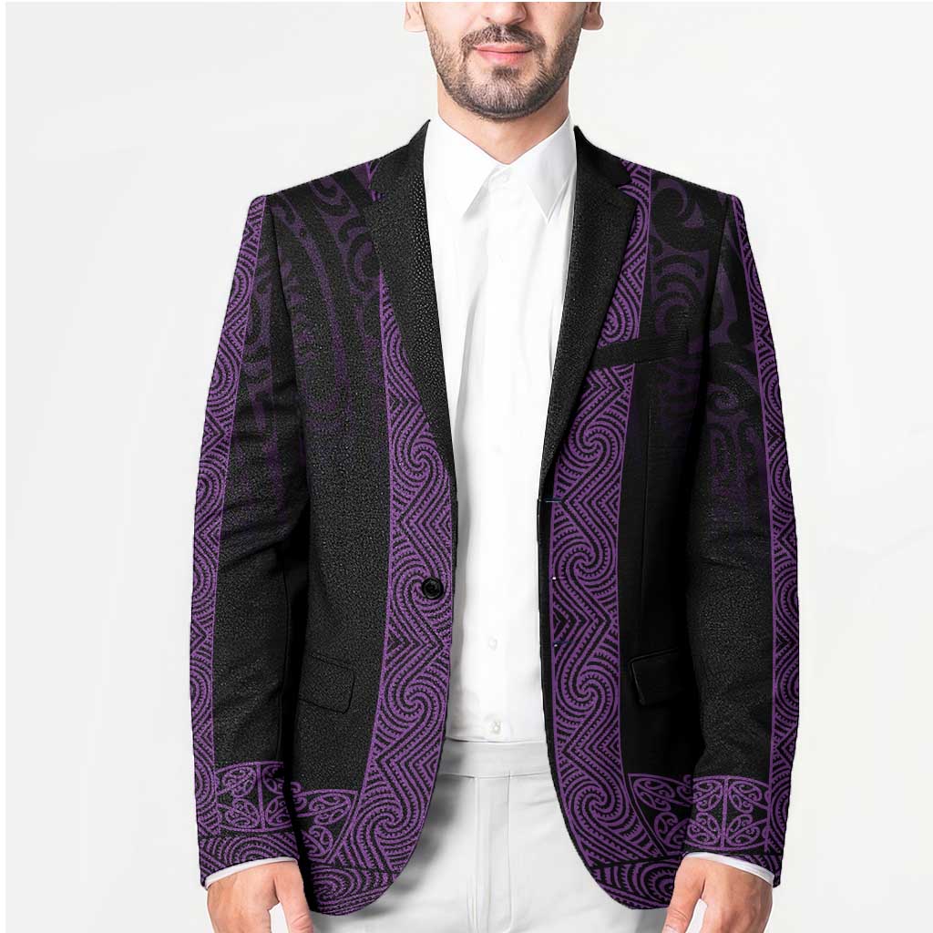 New Zealand Maori Kowhaiwhai Blazer Waiporoporo Maui and Mangopare - Polynesian Pride