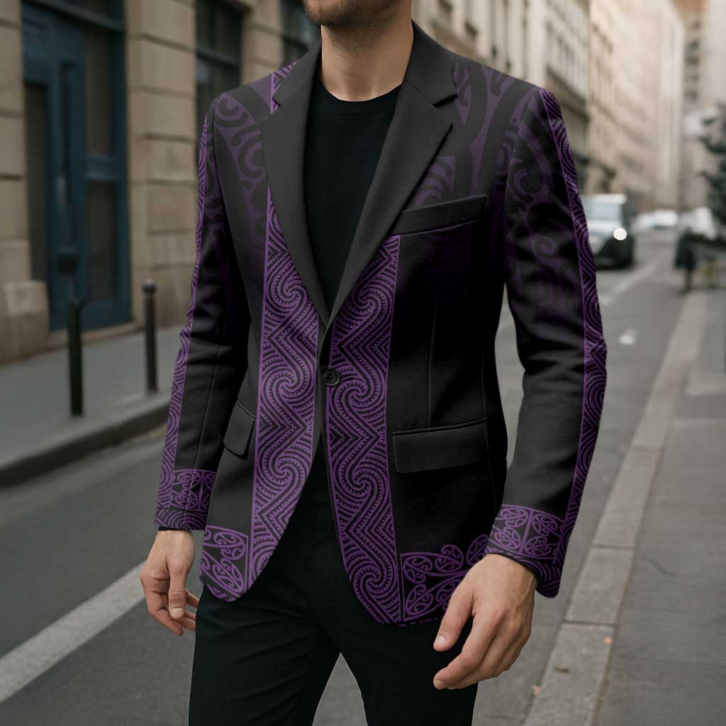 New Zealand Maori Kowhaiwhai Blazer Waiporoporo Maui and Mangopare - Polynesian Pride