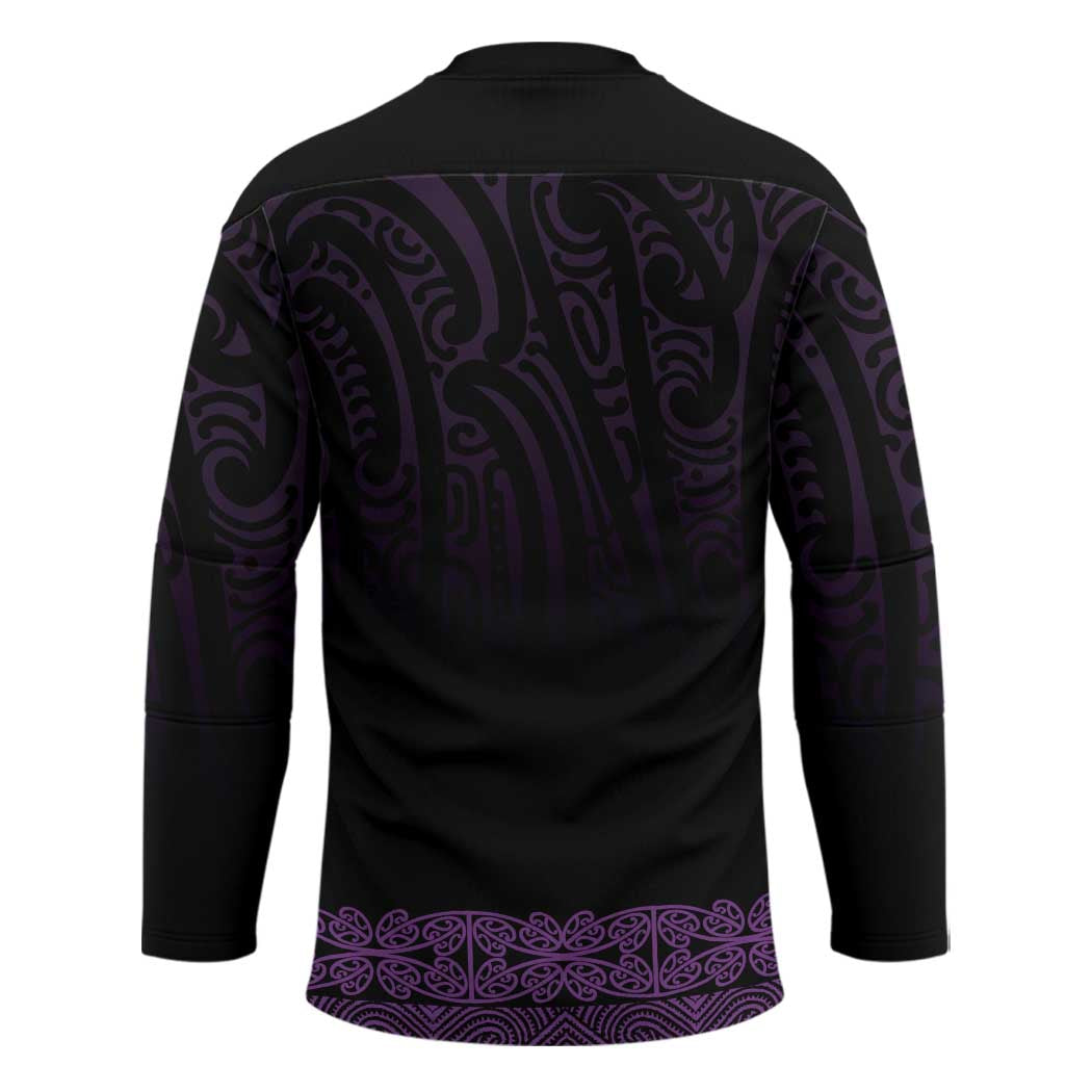 New Zealand Maori Kowhaiwhai Hockey Jersey Waiporoporo Maui and Mangopare - Polynesian Pride