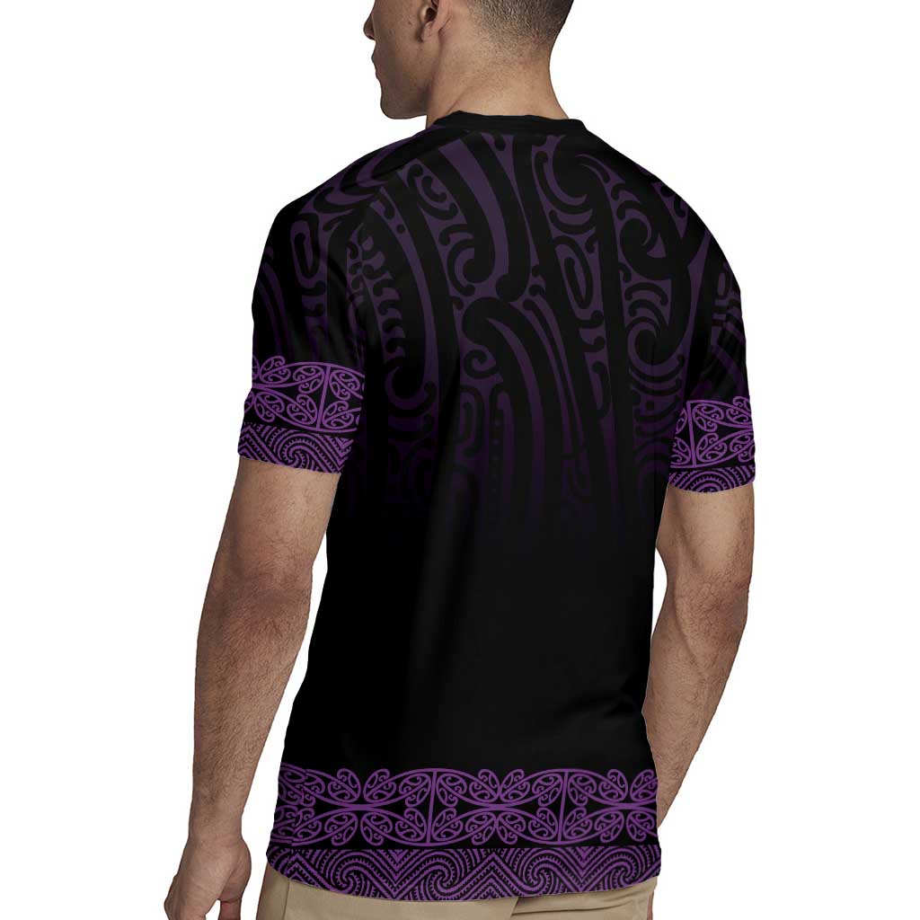 New Zealand Maori Kowhaiwhai Rugby Jersey Waiporoporo Maui and Mangopare