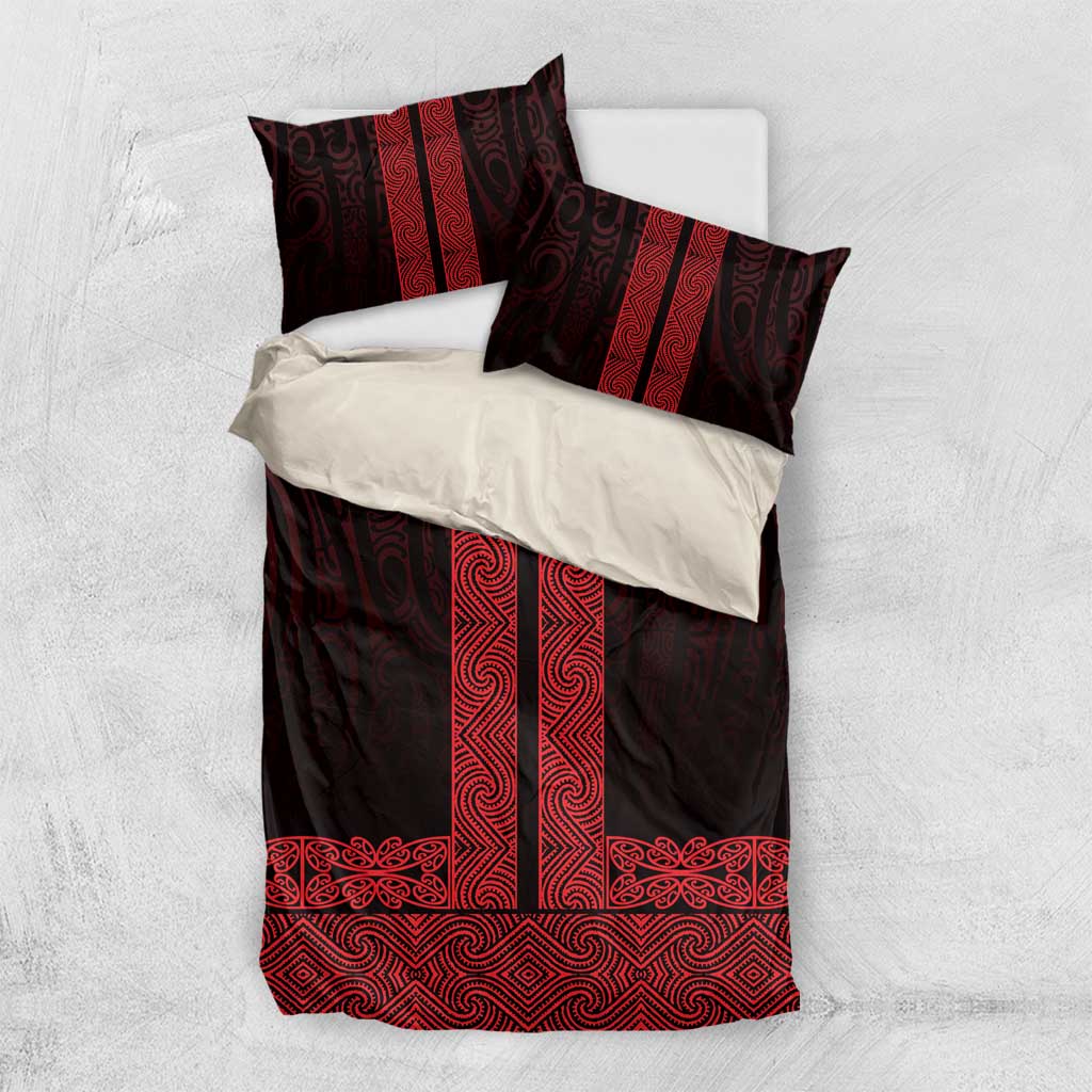 New Zealand Maori Kowhaiwhai Bedding Set Whero Maui and Mangopare