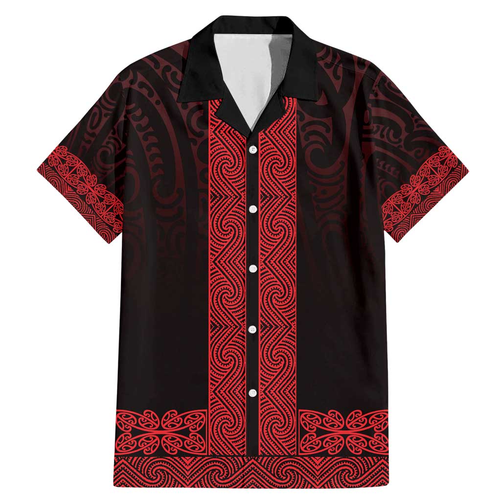 New Zealand Maori Kowhaiwhai Family Matching Mermaid Dress and Hawaiian Shirt Whero Maui and Mangopare