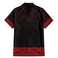 New Zealand Maori Kowhaiwhai Family Matching Mermaid Dress and Hawaiian Shirt Whero Maui and Mangopare