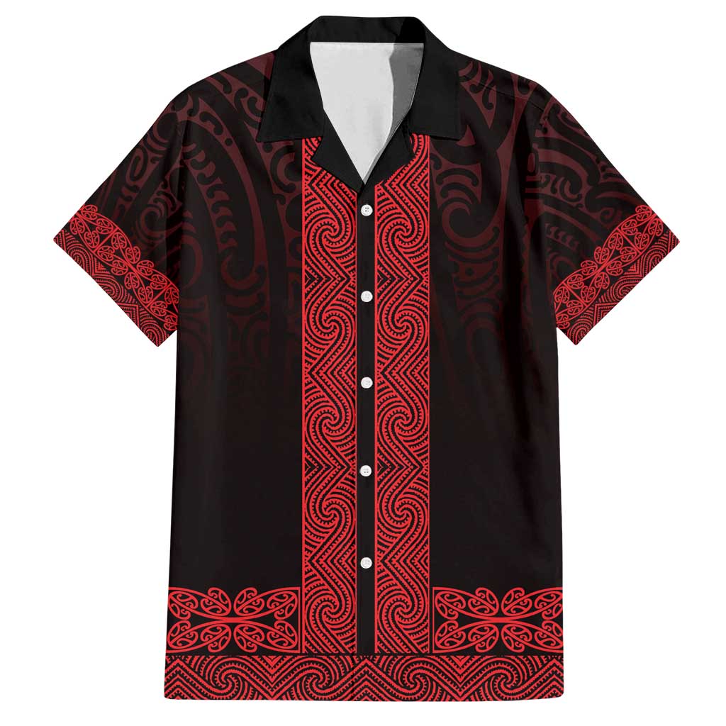 New Zealand Maori Kowhaiwhai Family Matching Puletasi and Hawaiian Shirt Whero Maui and Mangopare