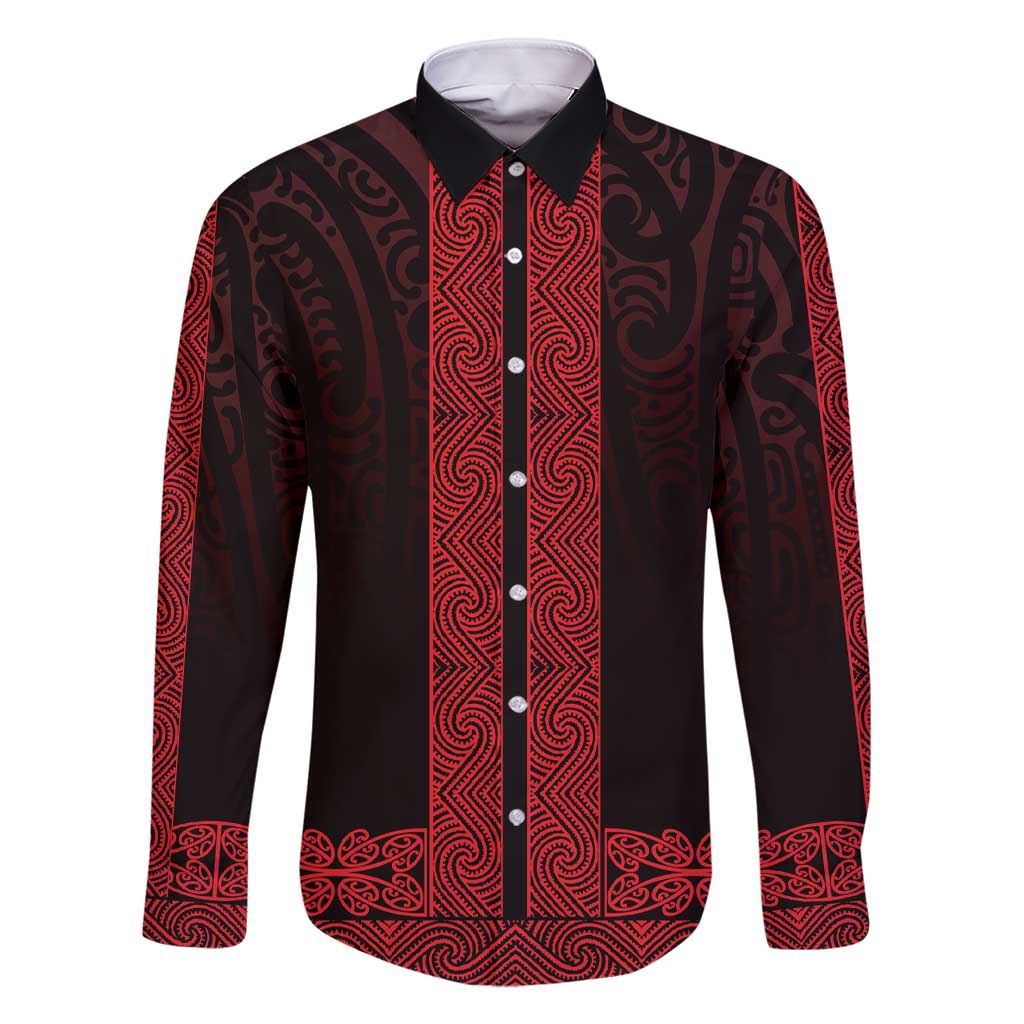 New Zealand Maori Kowhaiwhai Family Matching Short Sleeve Bodycon Dress and Hawaiian Shirt Whero Maui and Mangopare