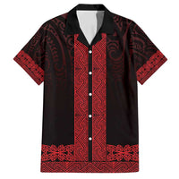 New Zealand Maori Kowhaiwhai Family Matching Summer Maxi Dress and Hawaiian Shirt Whero Maui and Mangopare