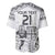 Custom Fiji Black Fern Baseball Jersey Maori Warroir with Fijian Masi Pattern