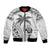 Custom Fiji Black Fern Bomber Jacket Maori Warroir with Fijian Masi Pattern