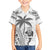 Custom Fiji Black Fern Family Matching Off Shoulder Short Dress and Hawaiian Shirt Maori Warroir with Fijian Masi Pattern